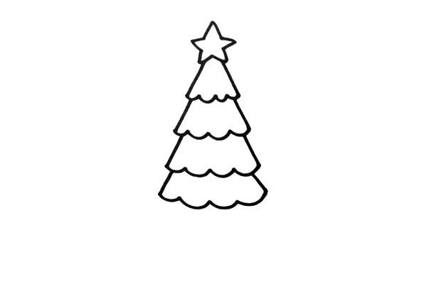 Learn to draw a Christmas tree