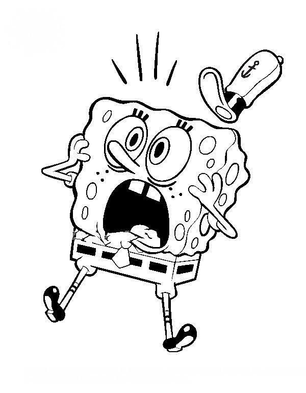 Eight simple drawing pictures of SpongeBob SquarePants