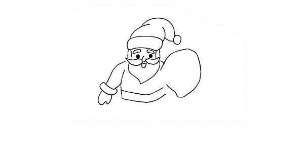 How to draw Santa Claus