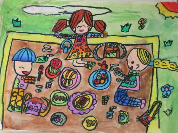 Dragon Boat Festival theme childrens painting-Dragon Boat Festival food