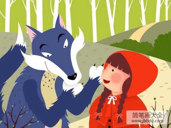 Little Red Riding Hood Cartoon Drawing Pictures