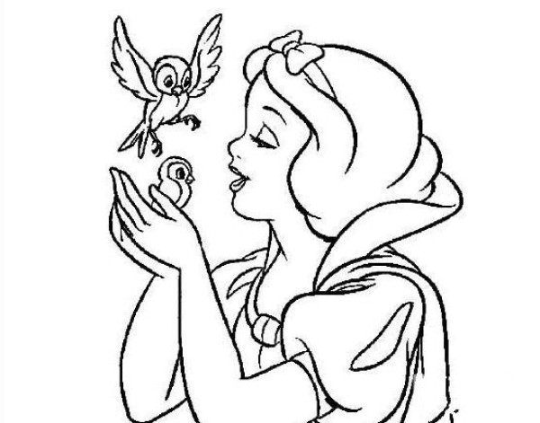 How to draw Snow White in simple strokes How to draw Snow White in simple strokes