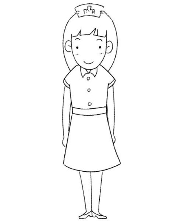 Nurse simple drawing tutorial