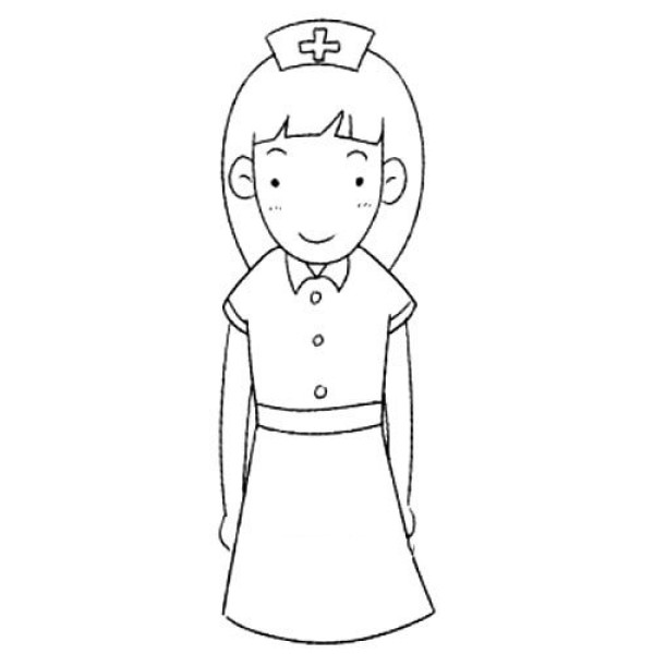 Nurse simple drawing tutorial