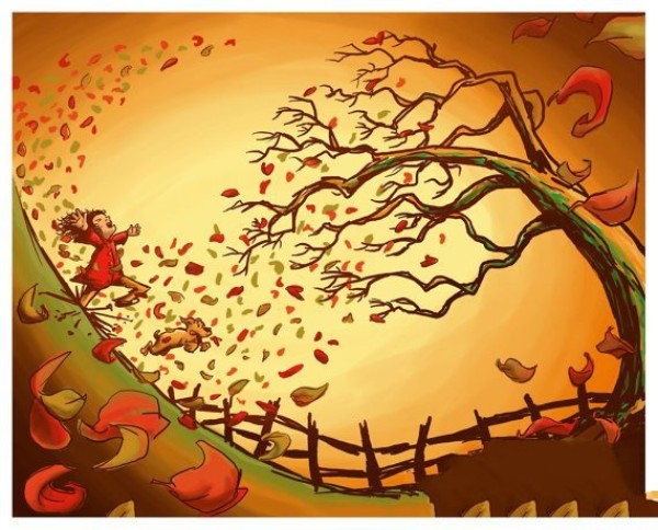 Autumn leaves watercolor pictures online viewing