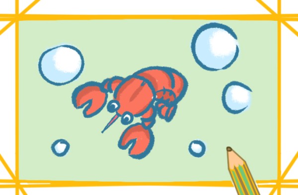 How to draw a red lobster