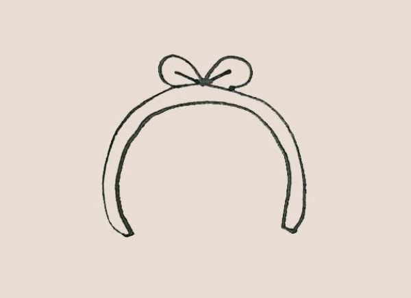 Simple drawing of hairband