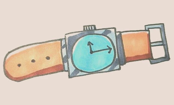 Simple drawing of watch