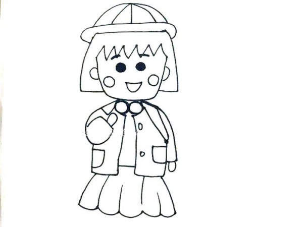 Simple drawing tutorial: Chibi Maruko-chan