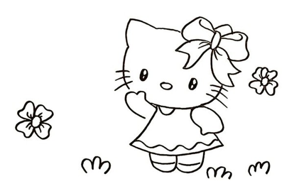 How to draw kitty cat