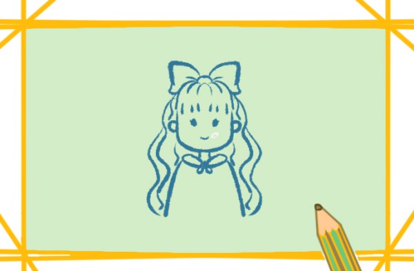 How to draw a foreign little girl