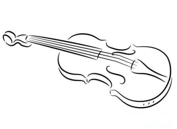 Simple strokes of violin