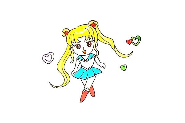 How to draw Sailor Moon