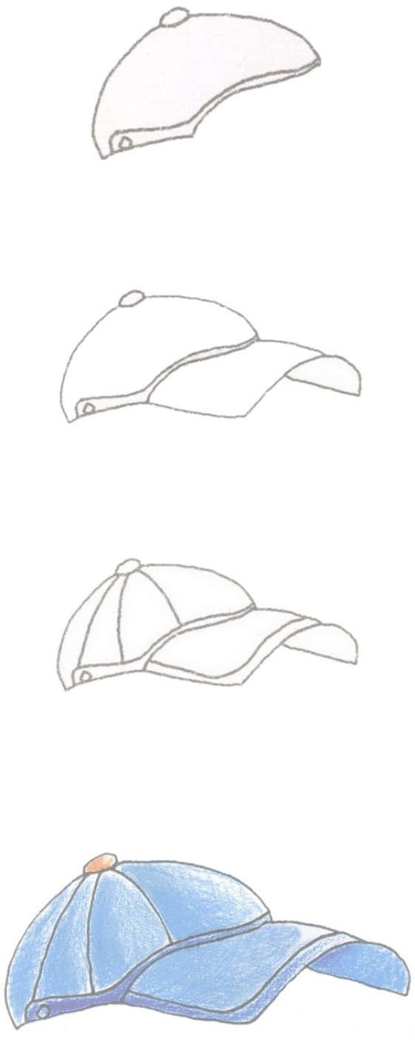 How to draw a childrens duck hat