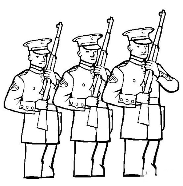 Simple drawings of soldiers, simple drawings of Marine Corps