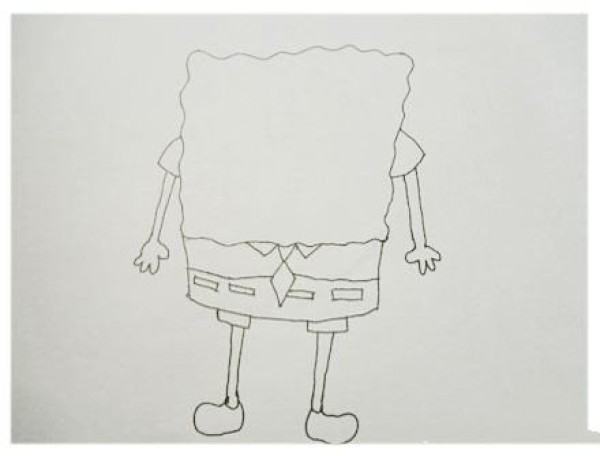 Super detailed steps to draw SpongeBob SquarePants