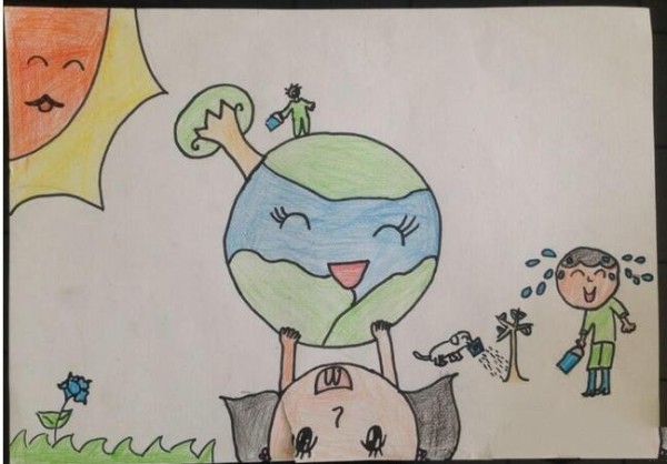 Greening Our World Children’s Arbor Day Drawing Picture Sharing