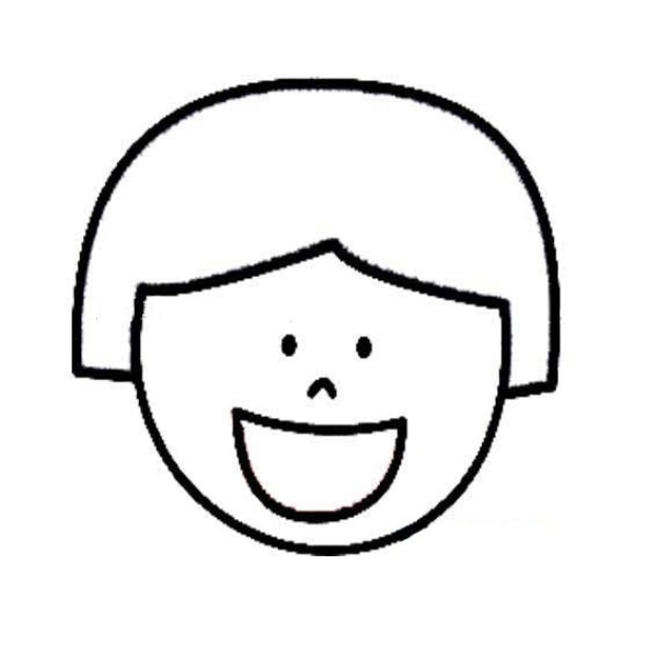 Super simple character avatar simple strokes