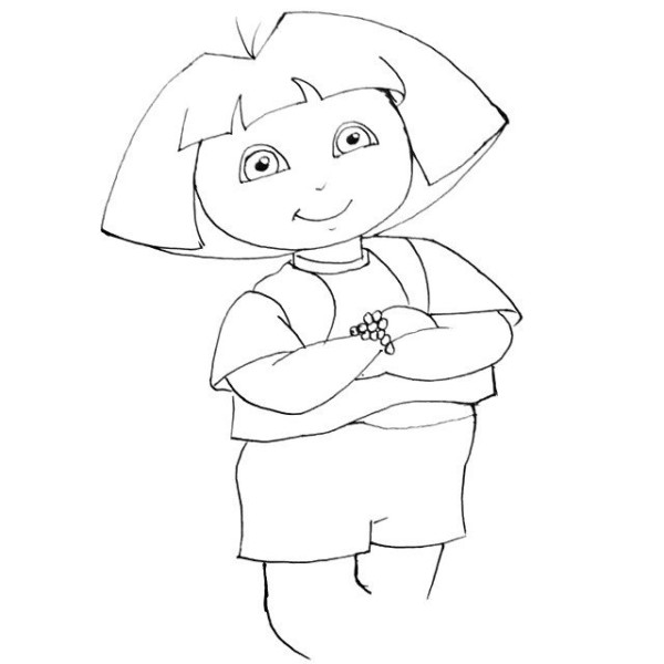 How to draw Dora the Explorer