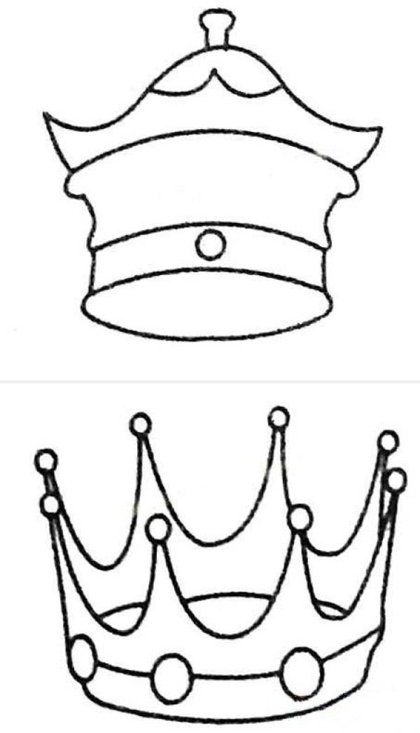 birthday crown simple strokes