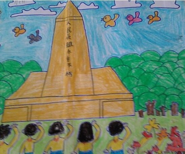 Sharing of children’s paintings to pay tribute to the people’s heroes during Tomb Sweeping Day