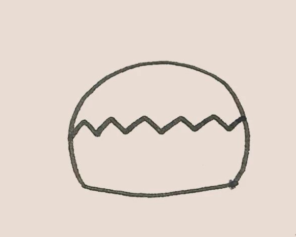 Simple drawing of cup cake