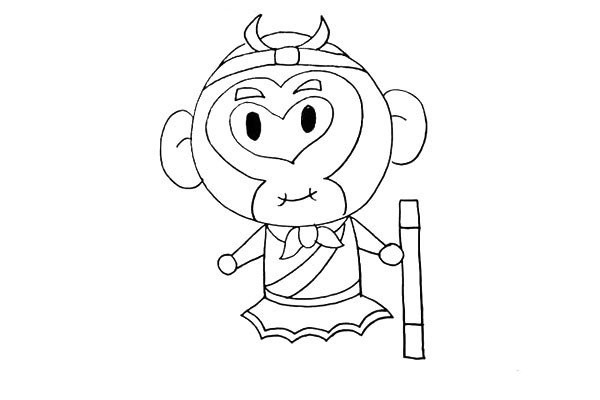 How to draw Sun Wukong in simple strokes