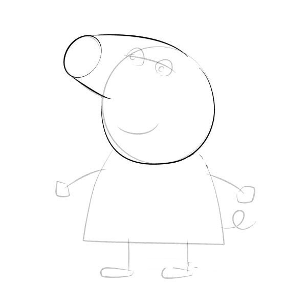 Peppa Pig - Piggy Chloe Simple Drawing