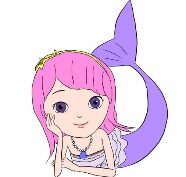 Cute mermaid princess