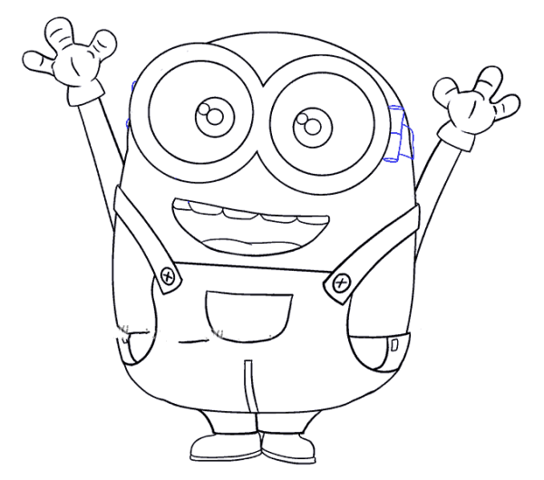 Minion Bob simple drawing tutorial