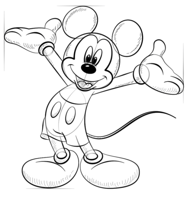 How to Draw Mickey Mouse