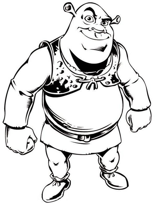 Shrek simple strokes picture