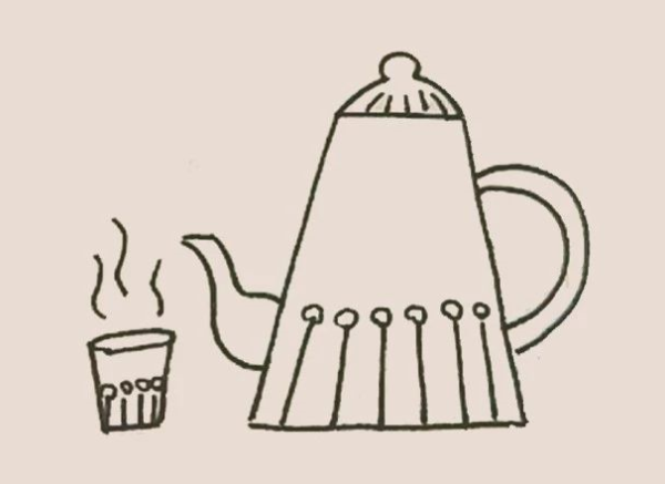 Simple drawing of kettle