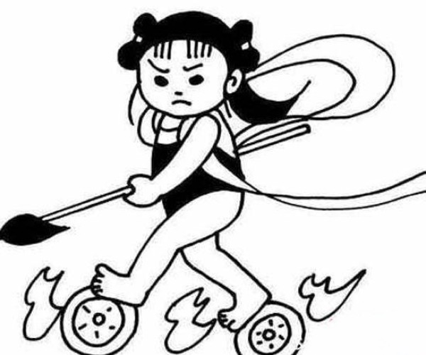 A complete collection of simple drawing pictures of the mythical little Nezha