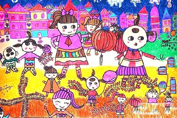 Childrens drawings for the Lantern Festival on the 15th day of the first lunar month 2017