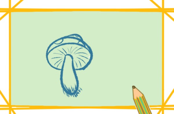 A simple drawing of delicious mushrooms