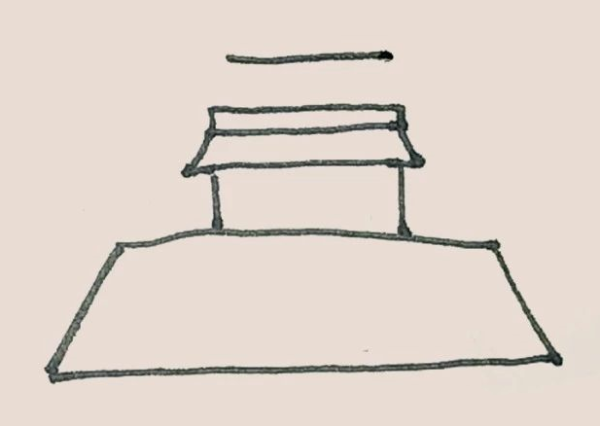 Simple drawing of Tiananmen