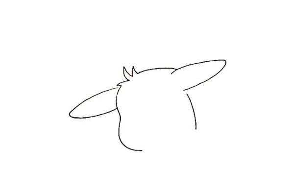 How to draw Pikachu in simple strokes