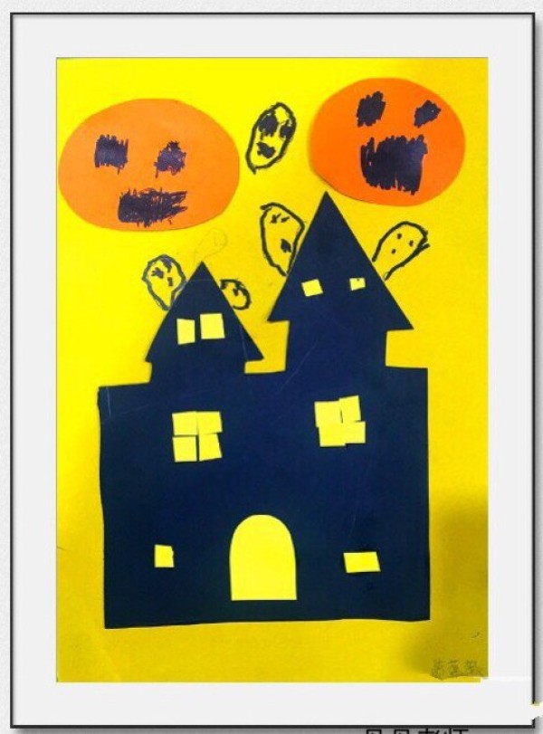 A set of beautiful childrens drawings for Halloween