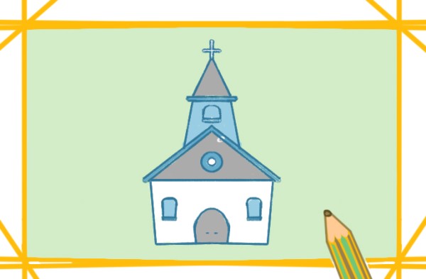 Simple drawing of holy church