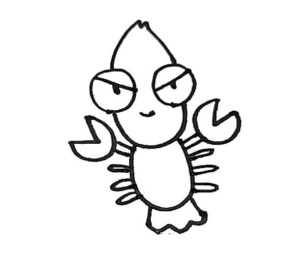 Learn to draw cartoon lobster