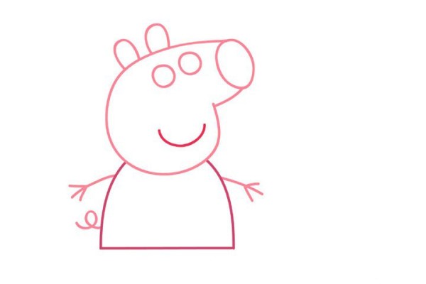 There is also this pig in the Year of the Pig. How to draw Peppa Pig?