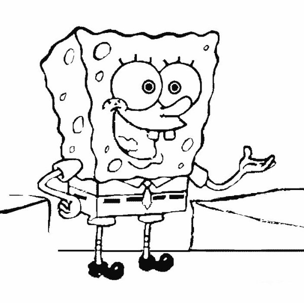 A complete collection of simple strokes of SpongeBob SquarePants