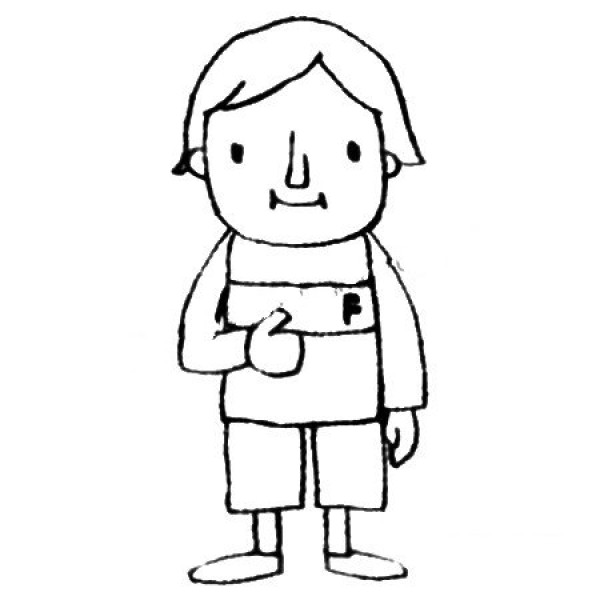 Five simple ways to draw little boys