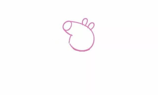 Simple drawing tutorial｜Peppa Pig jumping in the mud pit