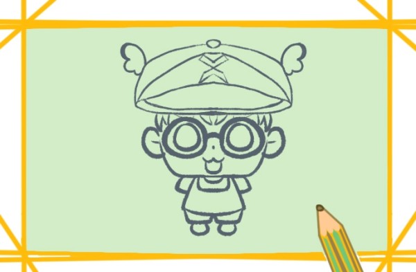 Cute Arale simple strokes