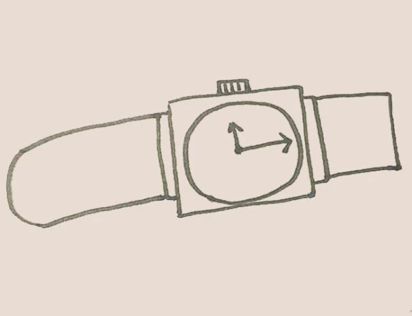 Simple drawing of watch