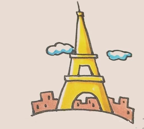 Simple drawing of the Eiffel Tower