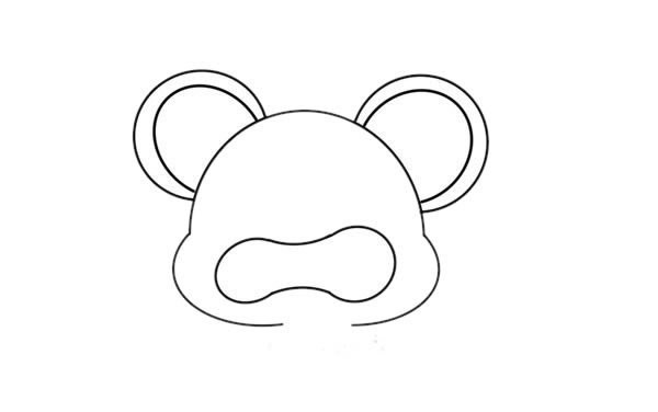 How to draw a cartoon mouse