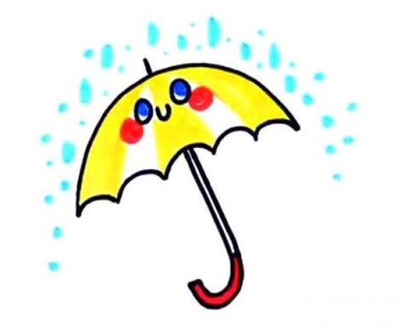 How to draw an umbrella in 1 minute